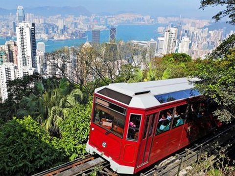 Tram to Hong Kong’s Victoria Peak