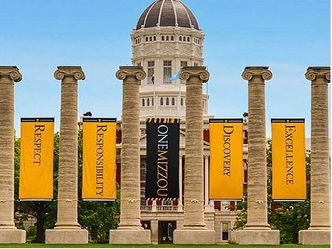 Columns on University of Missouri campus