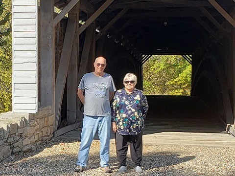 Mike & Candy at Union Covered Bridge