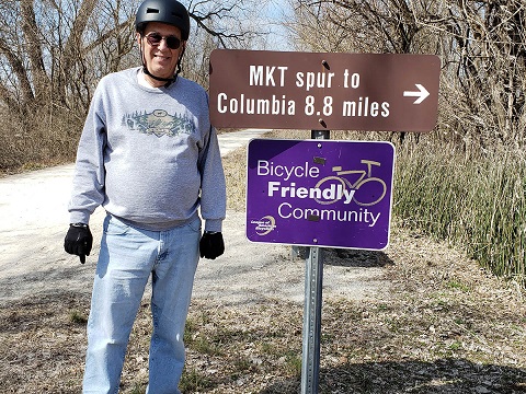 Mike on MKT bike trail
