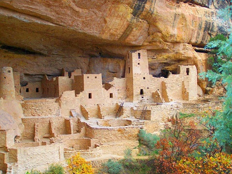 Cliff Palace at Mesa Verde in Colorado