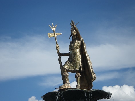 Statue of Pachacuti in Cusco